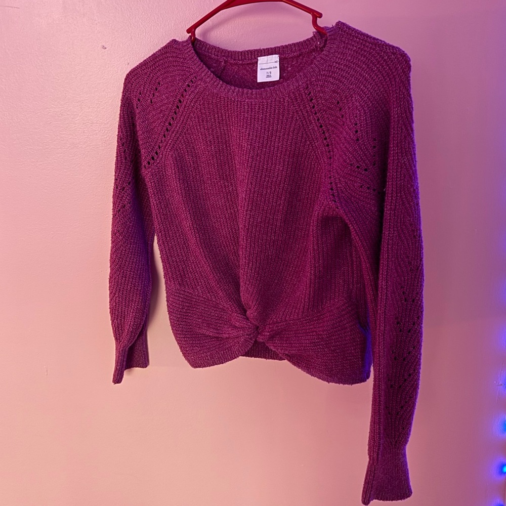 Abercrombie Kids Magenta Crew Neck Sweater